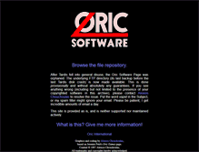 Tablet Screenshot of oric-soft.bedroomlan.org